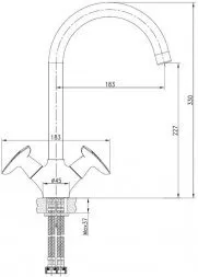 Смеситель для кухни IDDIS Copter COPSBJ0i05  25609